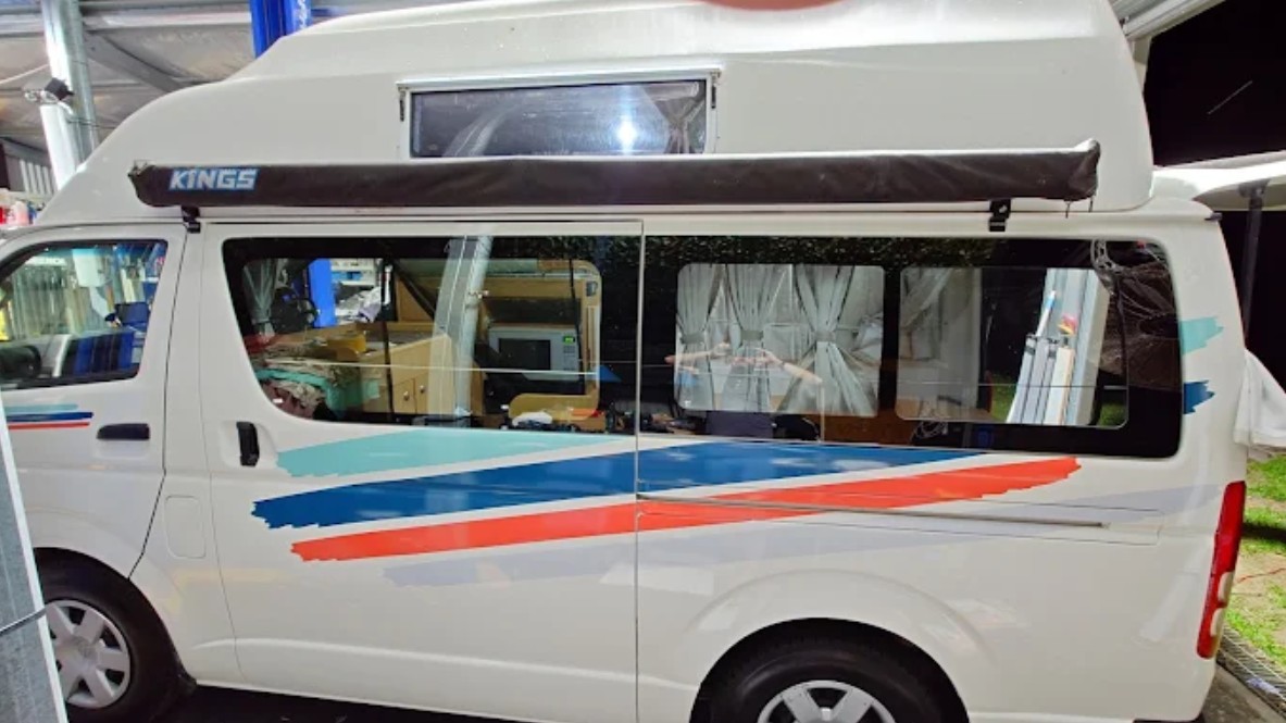 2x OZ20 Awning Gutter Mount Stainless Steel Bracket