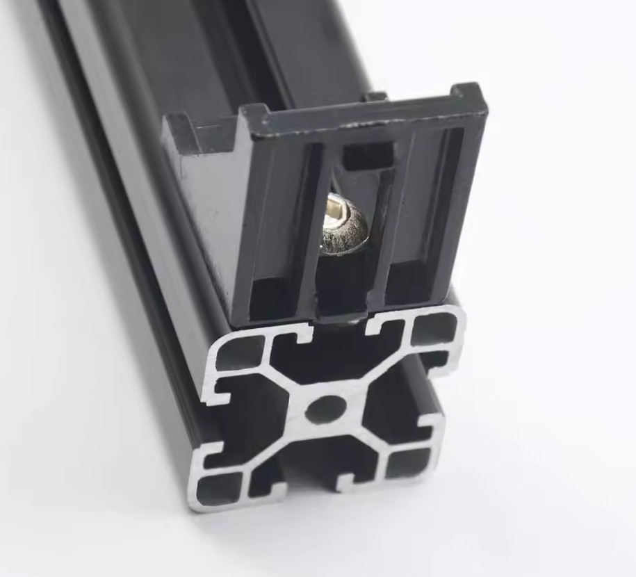 2x OZ4040 180CM Black Anodized 6063-T5 Aluminium Extrusion T-Slot Profile