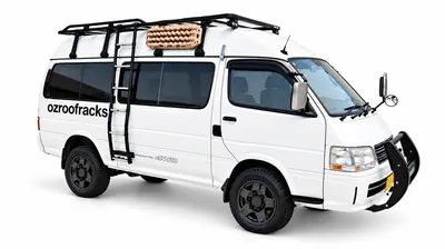OZKit Roof Rack for Hiace H100 H200: Ladder + 8x Brackets and 1x 3.1mt Rack