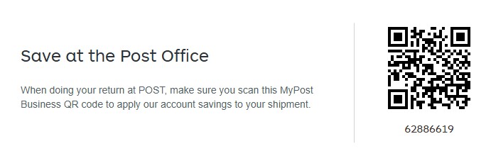 Returning by Australia Post